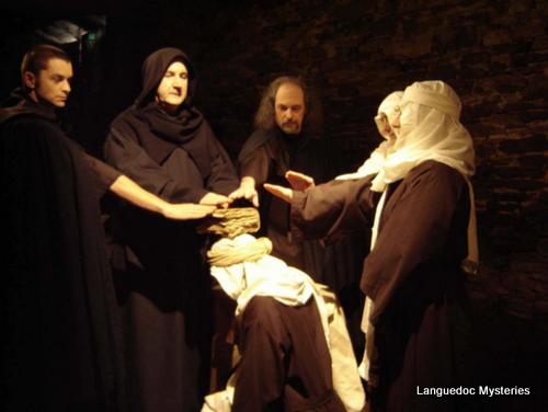 A modern reconstruction of a Cathar Baptism